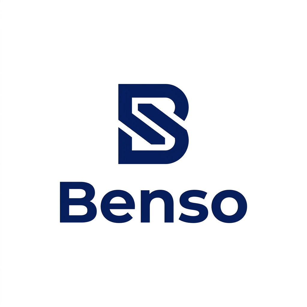 Benso.com brand logo concept