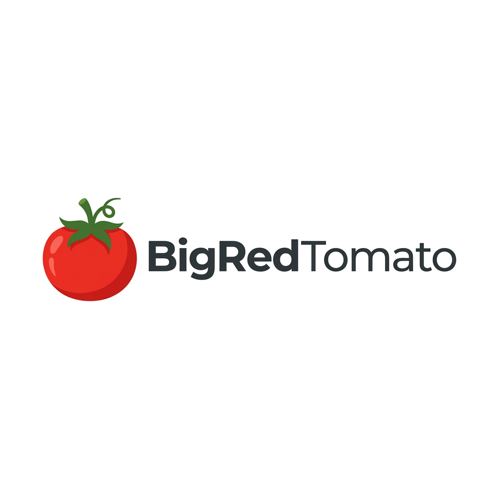 BigRedTomato.com brand logo concept