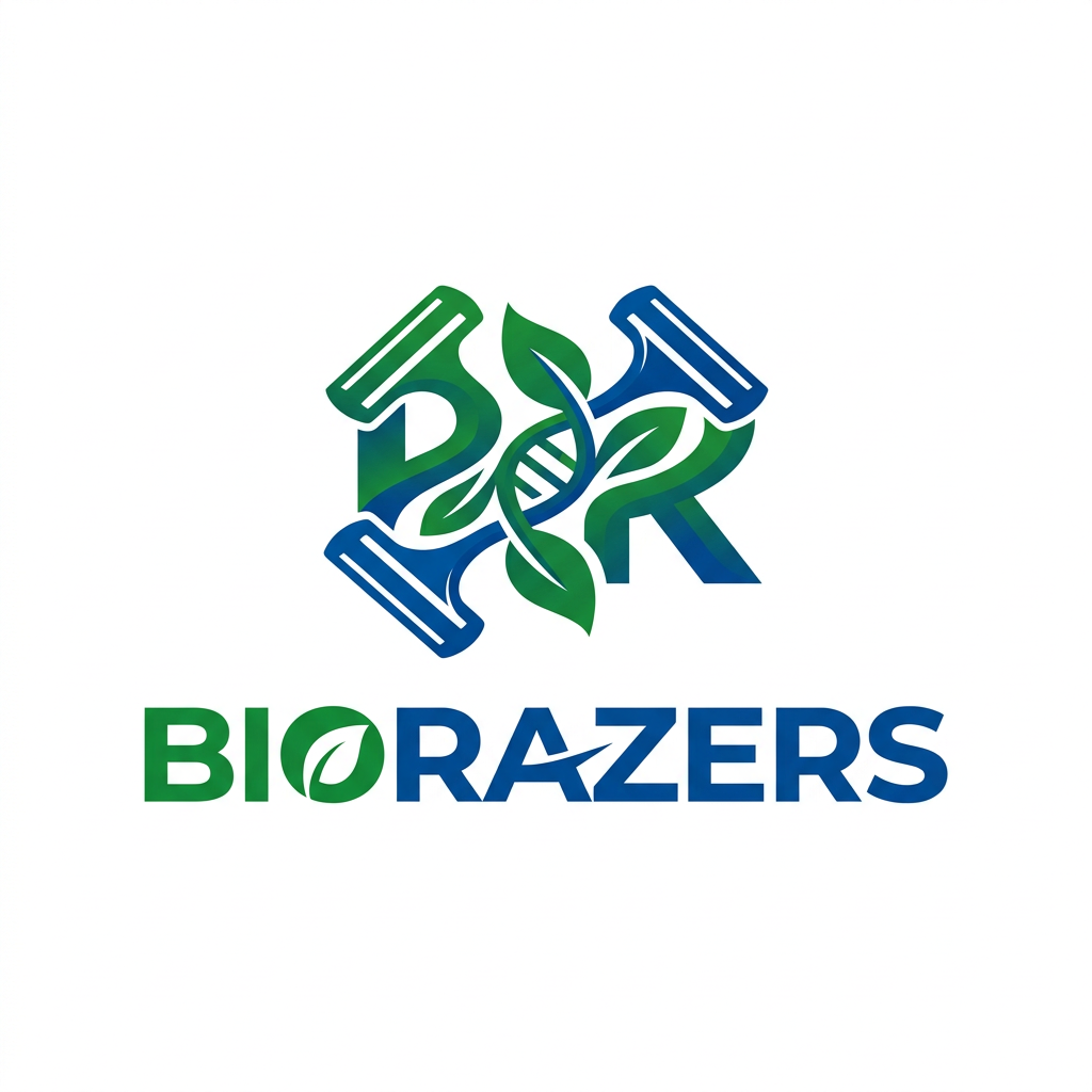 BioRazers.com brand logo concept