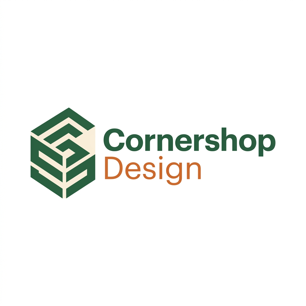 CornershopDesign.com brand logo concept