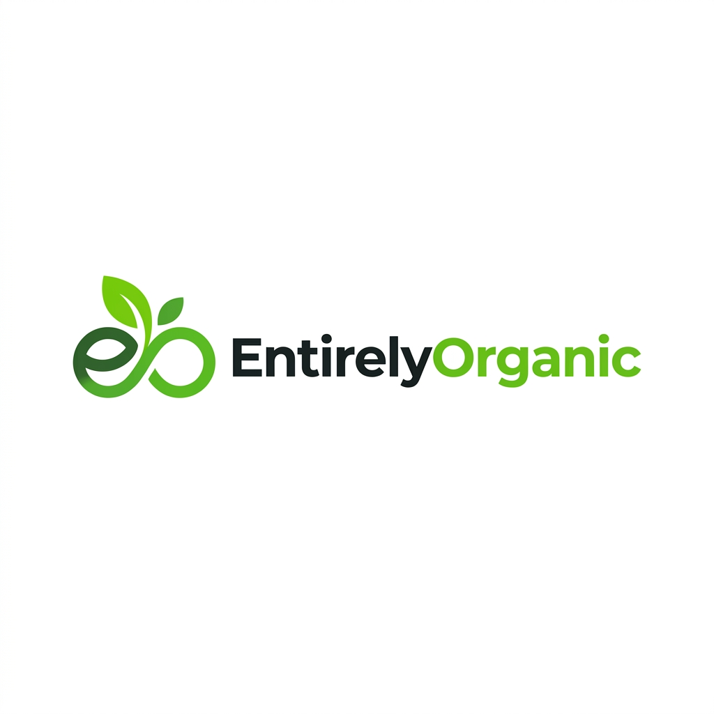 EntirelyOrganic.com brand logo concept
