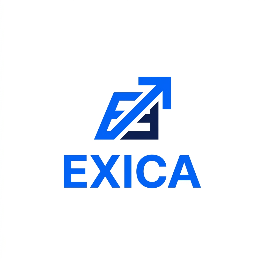 Exica.com brand logo concept