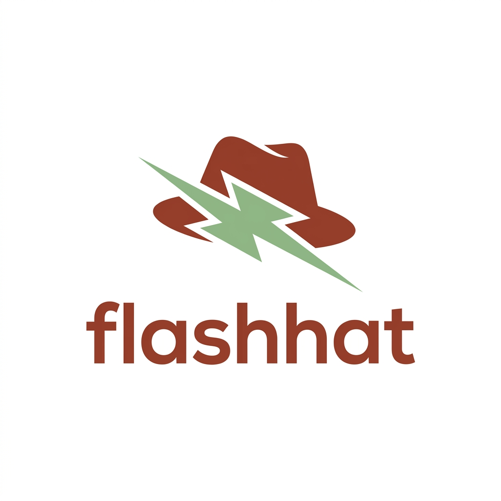 FlashHat.com brand logo concept
