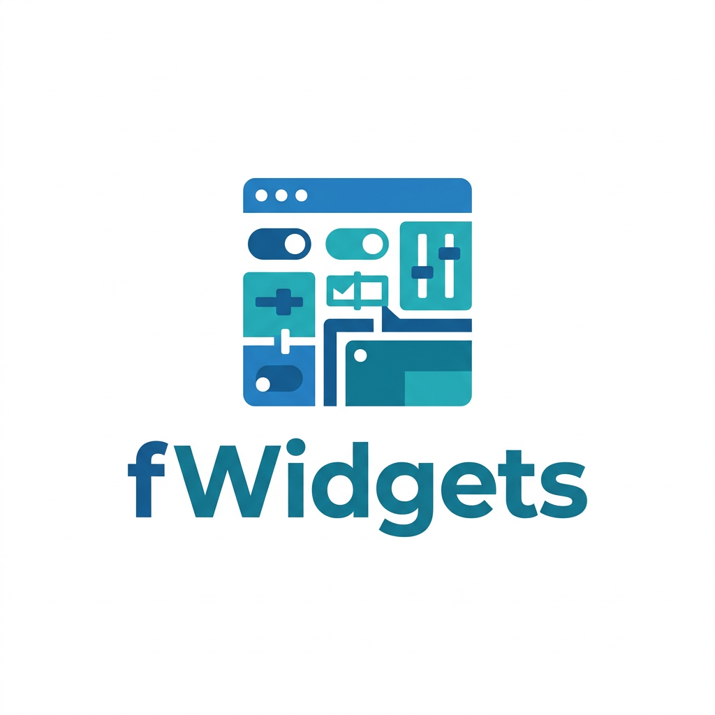 fWidgets.com brand logo concept