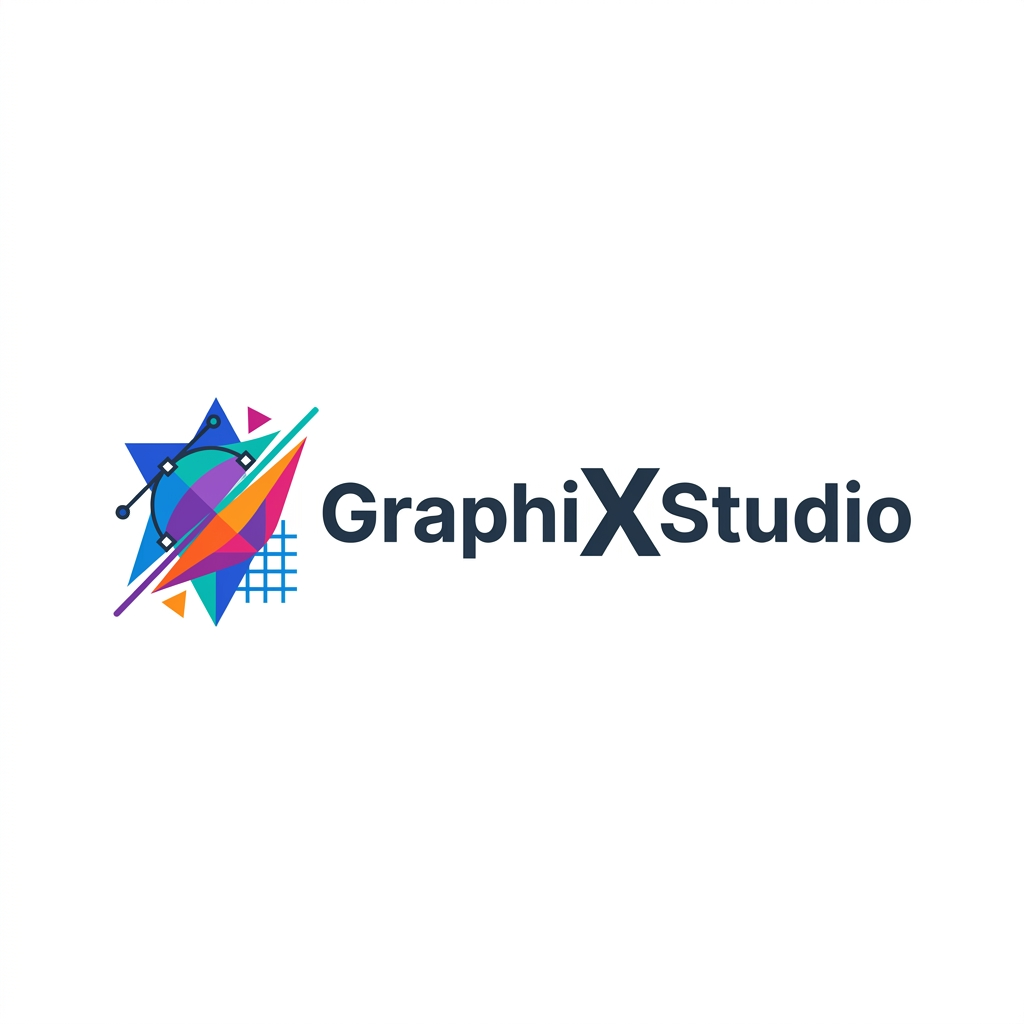 GraphixStudio.com brand logo concept