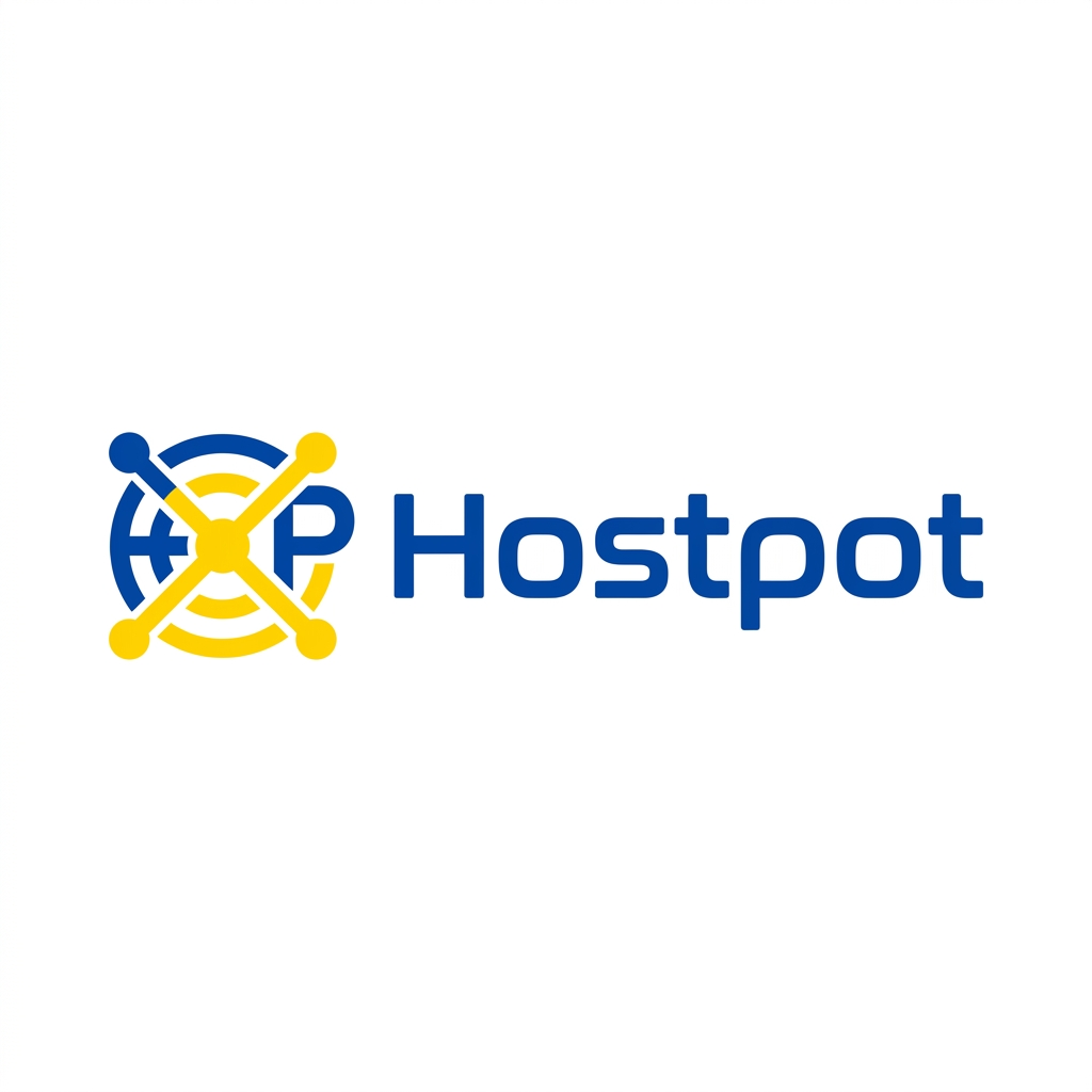 Hostpot.com brand logo concept
