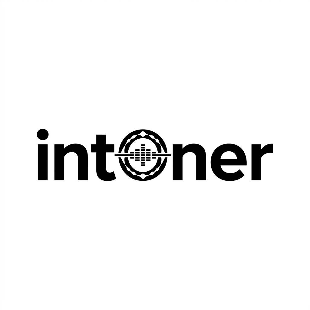 Intoner.com brand logo concept