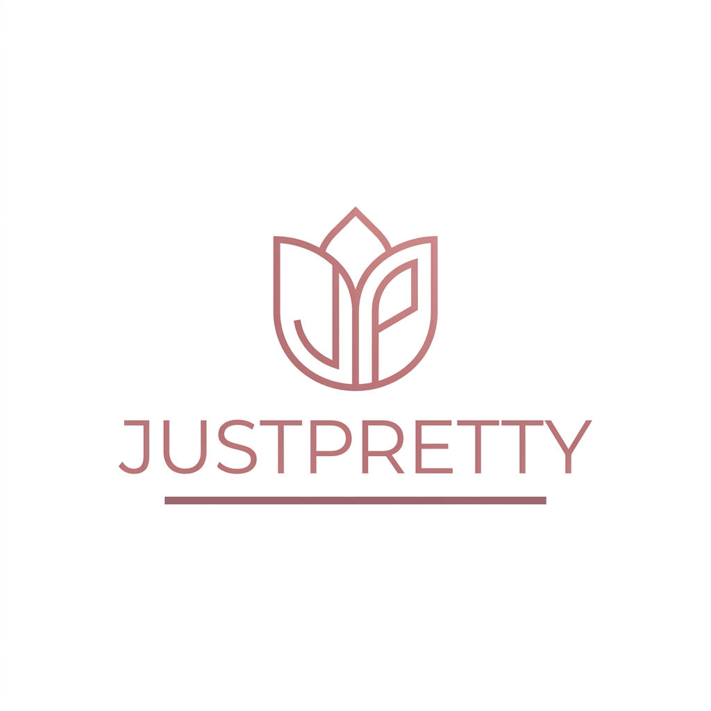 JustPretty.com brand logo concept