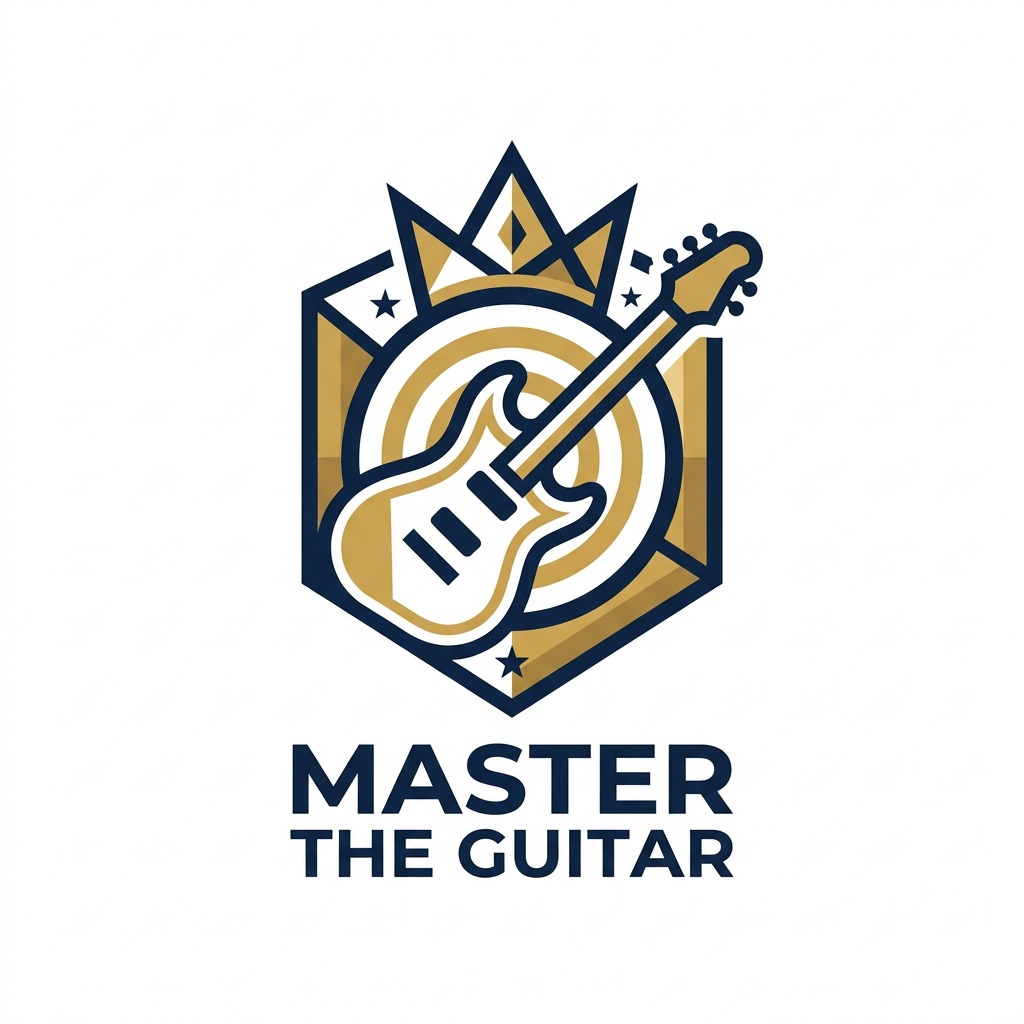 MasterTheGuitar.com brand logo concept