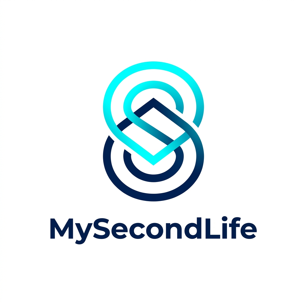 MySecondLife.com brand logo concept