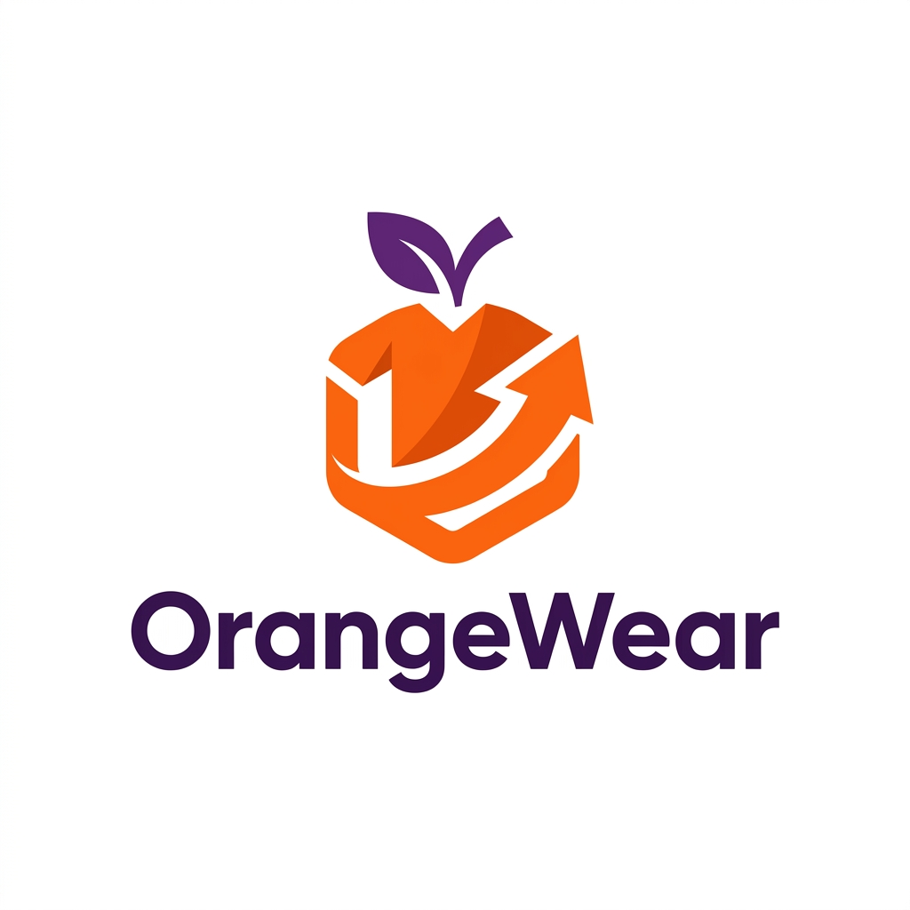 OrangeWear.com brand logo concept