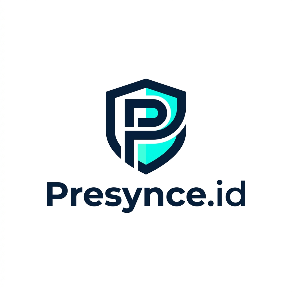Presynce.id brand logo concept