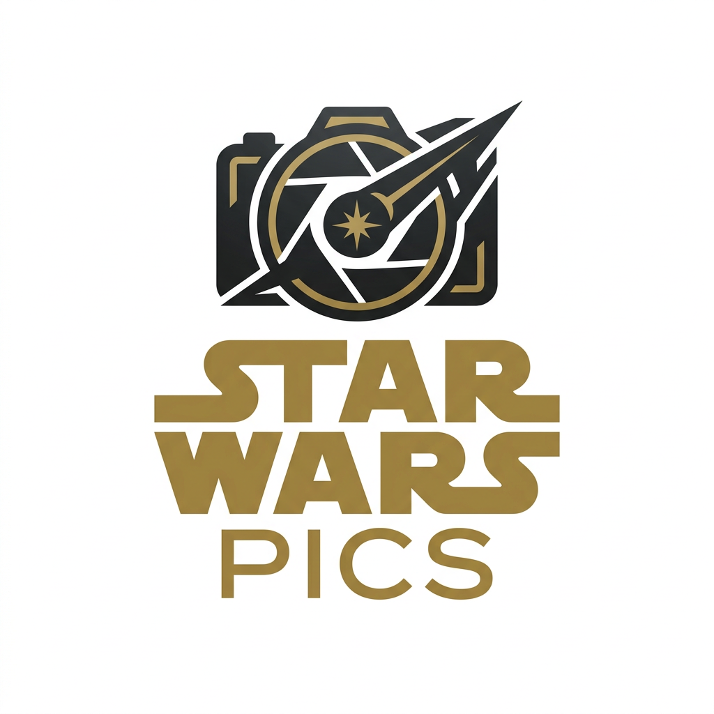 StarWarsPics.com brand logo concept