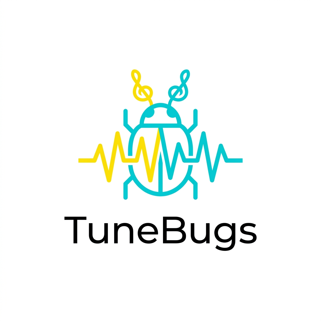 TuneBugs.com brand logo concept