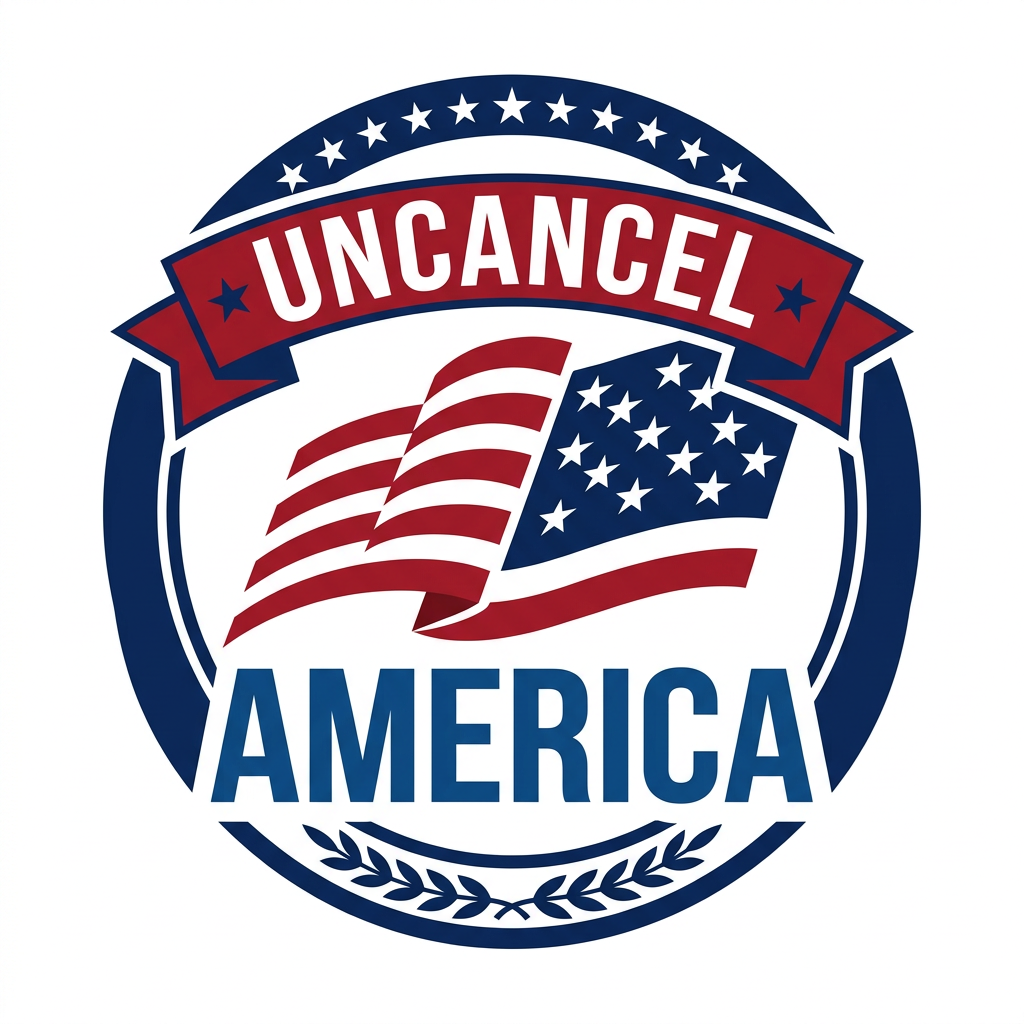 UncancelAmerica.com brand logo concept