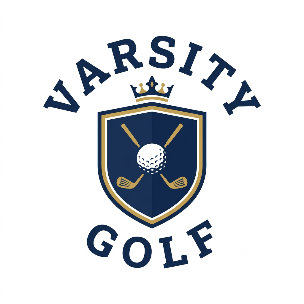 VarsityGolf.com brand logo concept
