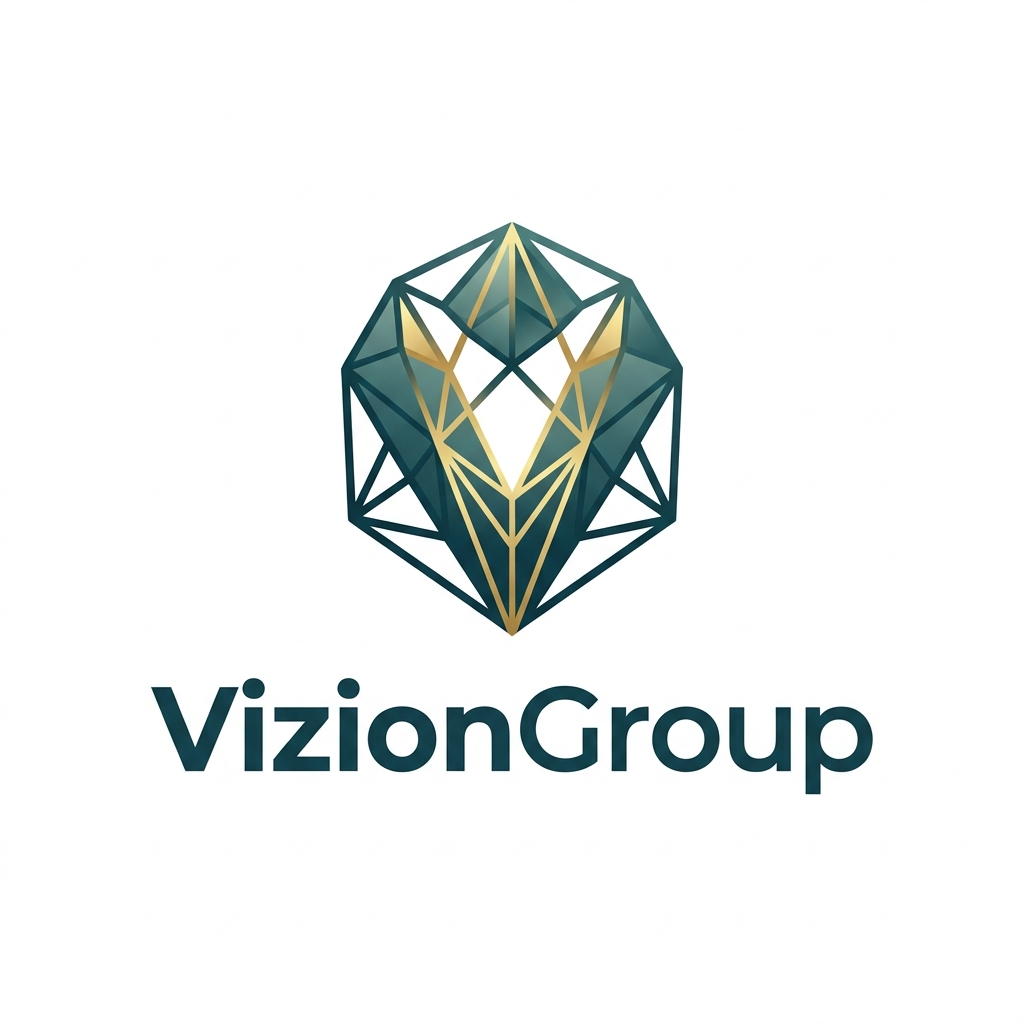 VizionGroup.com brand logo concept